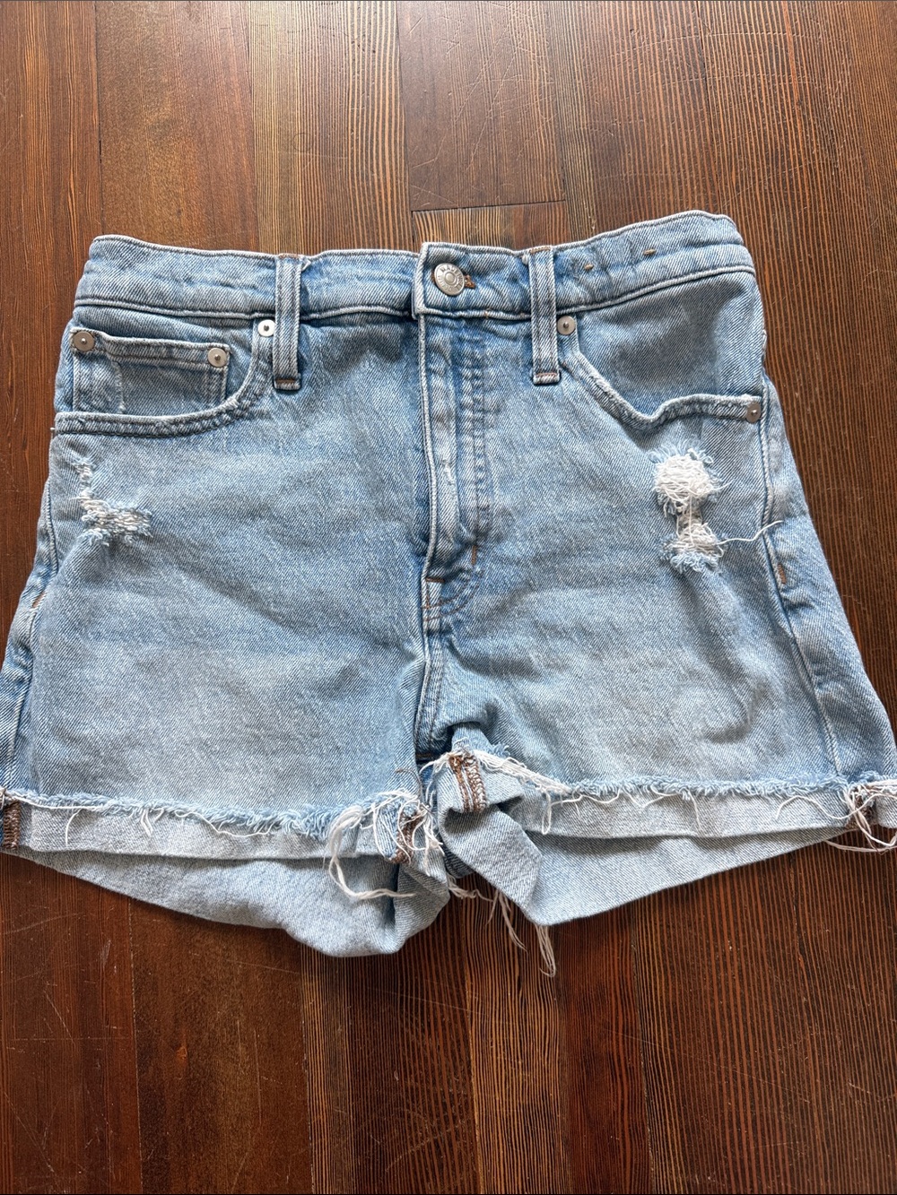 Madewell High Rise denim short